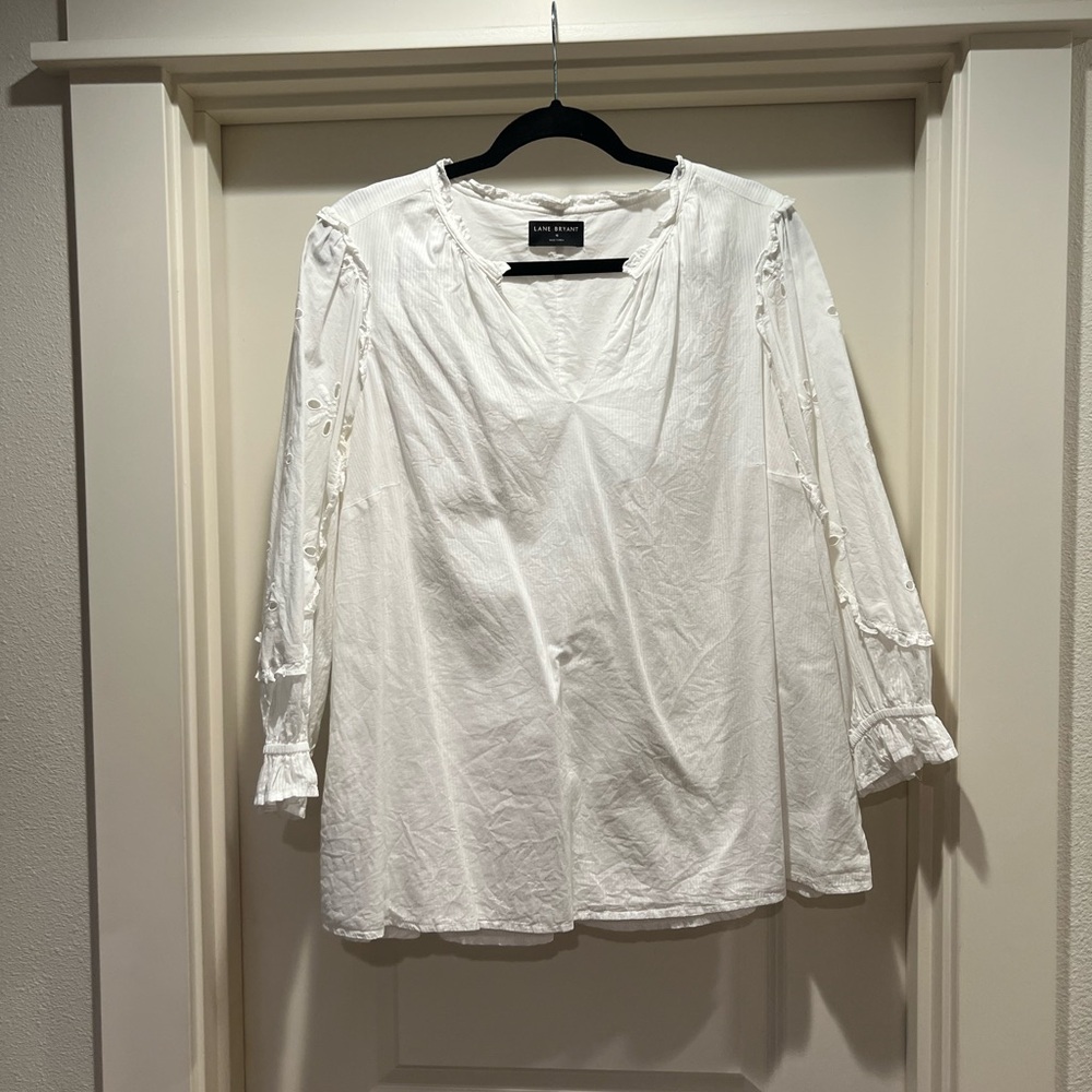 Lane Bryant White Blouse